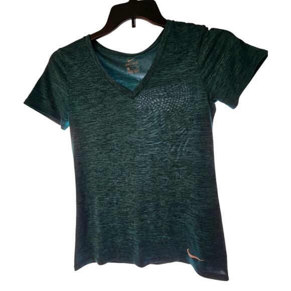 Nike Womens Green Dri-Fit Short Sleeve Activewear Compression Top Size S Small - Picture 7 of 8